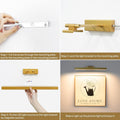 Premium Battery Operated Picture Light – Gold 16 Inch, 4000mAh Remote & Touch Control