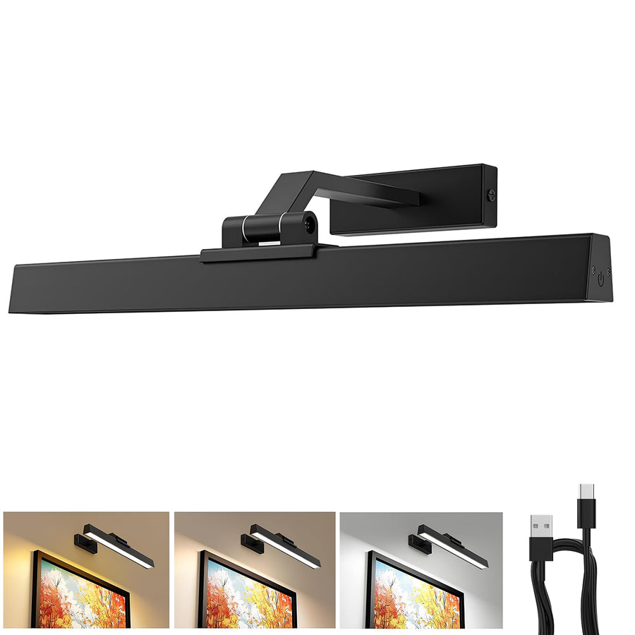 V1171 Battery Operated Picture Light 16in, Remote Control, Dimmable, Magnetic Design - SuperSaverAU - view 1