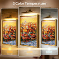 V1171 Wall Picture Light, 24in Battery-Powered, Remote Control, Dimmable, Gold - SuperSaverAU - view 2