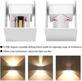 V1171 LED Wall Light 12W, Adjustable Angle, IP65 Waterproof, Modern Aluminum Sconce - SuperSaverAU - view 5