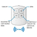 LED Light Set 6 Pack with Remote - Cool White, Battery-Powered, Easy Install - SuperSaverAU - view 2