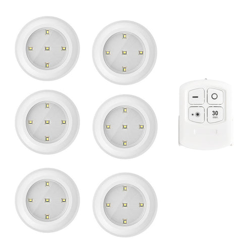 LED Light Set with Remote - Cool White, Battery-Powered, Infrared Sensor, 3 Pack - SuperSaverAU - view 1