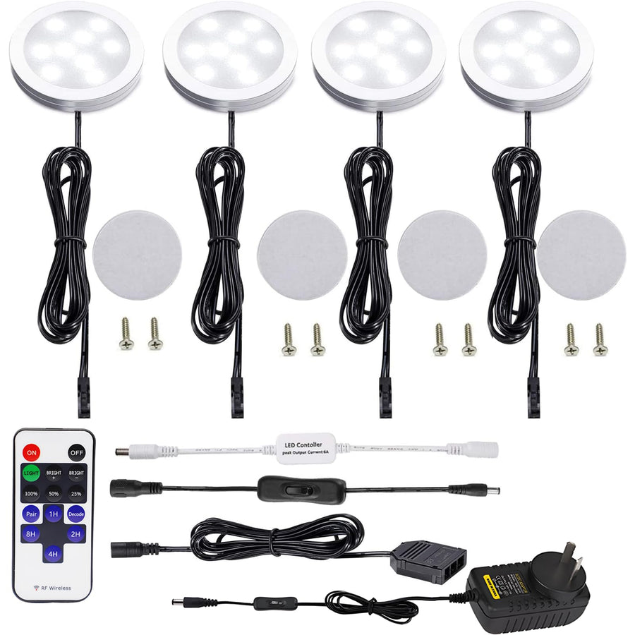 Energy Efficient Dimmable Under Counter Lights, 12W, 4 Lights, Daylight White - SuperSaverAU - view 1