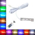 Premium RGB LED Glass Shelf Light Kit – 6 Lights with RF Remote & Clip-On Design