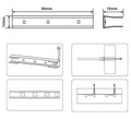 Premium RGB LED Glass Shelf Light Kit – 6 Lights with RF Remote & Clip-On Design