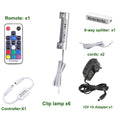 Premium RGB LED Glass Shelf Light Kit – 6 Lights with RF Remote & Clip-On Design
