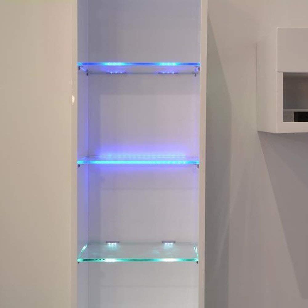 Premium RGB LED Glass Shelf Light Kit – 6 Lights with RF Remote & Clip-On Design