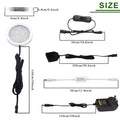 Premium Dimmable LED Under Cabinet Puck Light Kit – Warm White 3 Pack with Remote