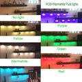 RGBWW 4-Light Under Cabinet LED Puck Light Kit with IR Remote - 12W