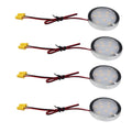 Premium Under Cabinet LED Puck Lights – Day White 4 Pack, 12V Hardwired Design