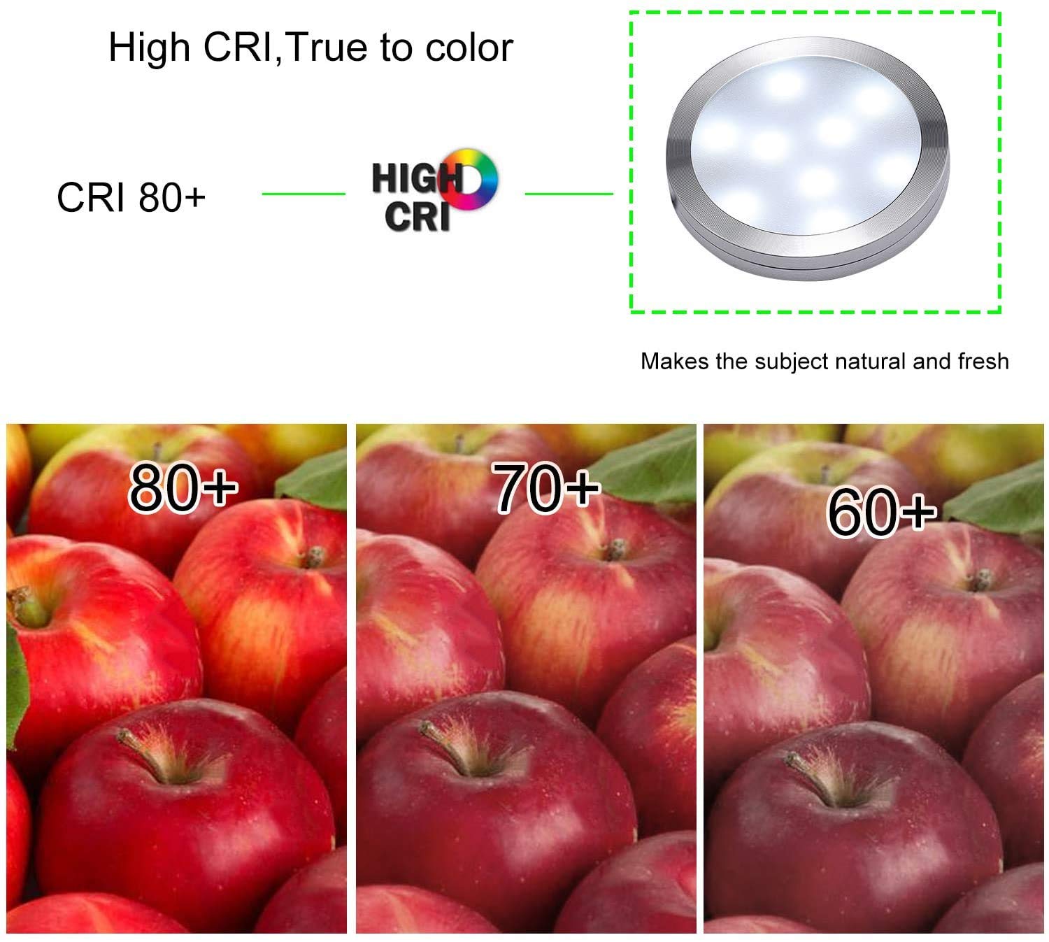 Dimmable LED Under Cabinet Lighting Kit, 6 Ultra Slim Puck Lights with Remote - SuperSaverAU - view 5