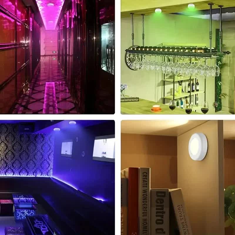 6 Pack RGBW LED Cabinet Lights, Remote Control, Battery Operated, Dimmable - SuperSaverAU - view 7