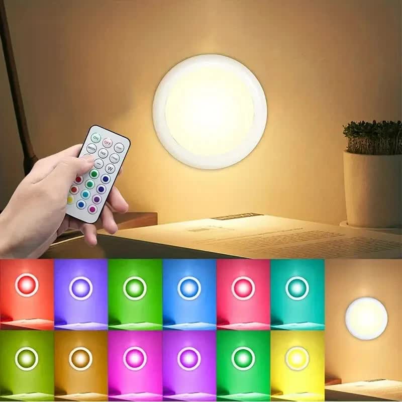 6 Pack RGBW LED Cabinet Lights, Remote Control, Battery Operated, Dimmable - SuperSaverAU - view 7