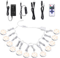 Linkable Under Cabinet LED Puck Lights 12V Dimmable with Wireless RF Remote Control - SuperSaverAU - view 1