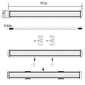 Dimmable LED Under Cabinet Lighting Bar Kit, Linkable, 3 Panels, Cold White - SuperSaverAU - view 4