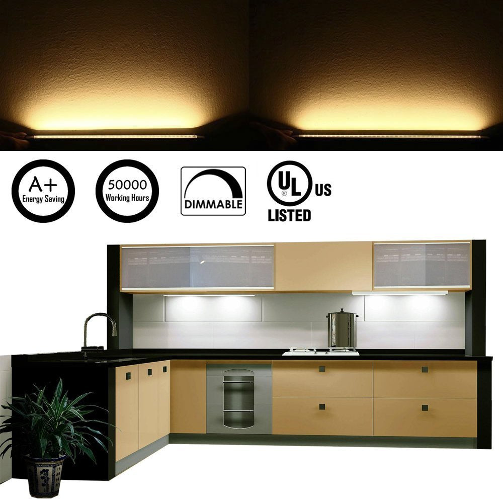 Dimmable LED Under Cabinet Lighting Bar Kit, Linkable, 6 Panels, Cold White - SuperSaverAU - view 5