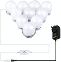 Hollywood LED Vanity Mirror Lights Kit, 4000K Natural White, 10 Bulbs, Dimmable, 12V - SuperSaverAU - view 1