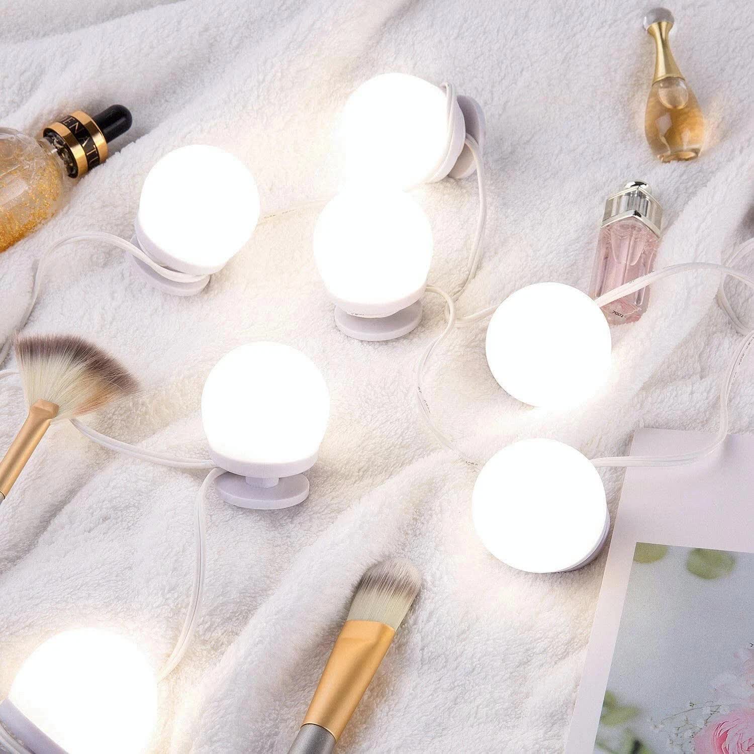 Hollywood LED Vanity Mirror Lights Kit, 4000K Natural White, 10 Bulbs, Dimmable, 12V - SuperSaverAU - view 3