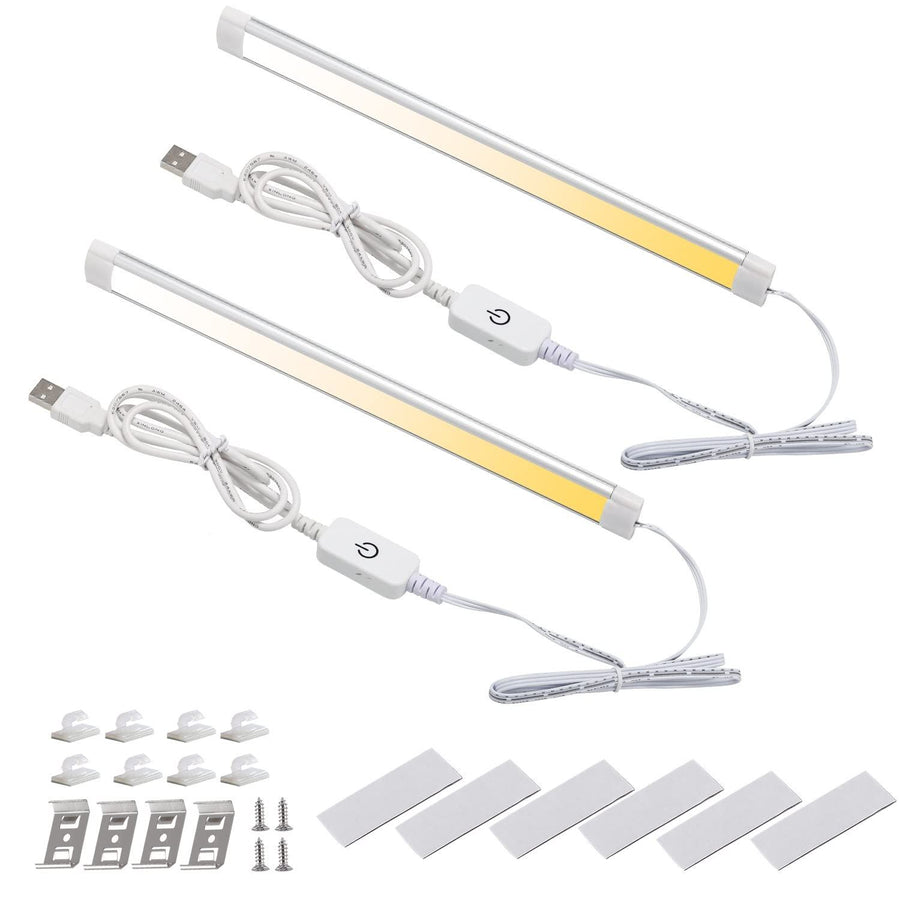 Premium Dimmable USB LED Light Bars – 11.2 Inch 2 Pack, Touch Sensor & 3 Colour Modes