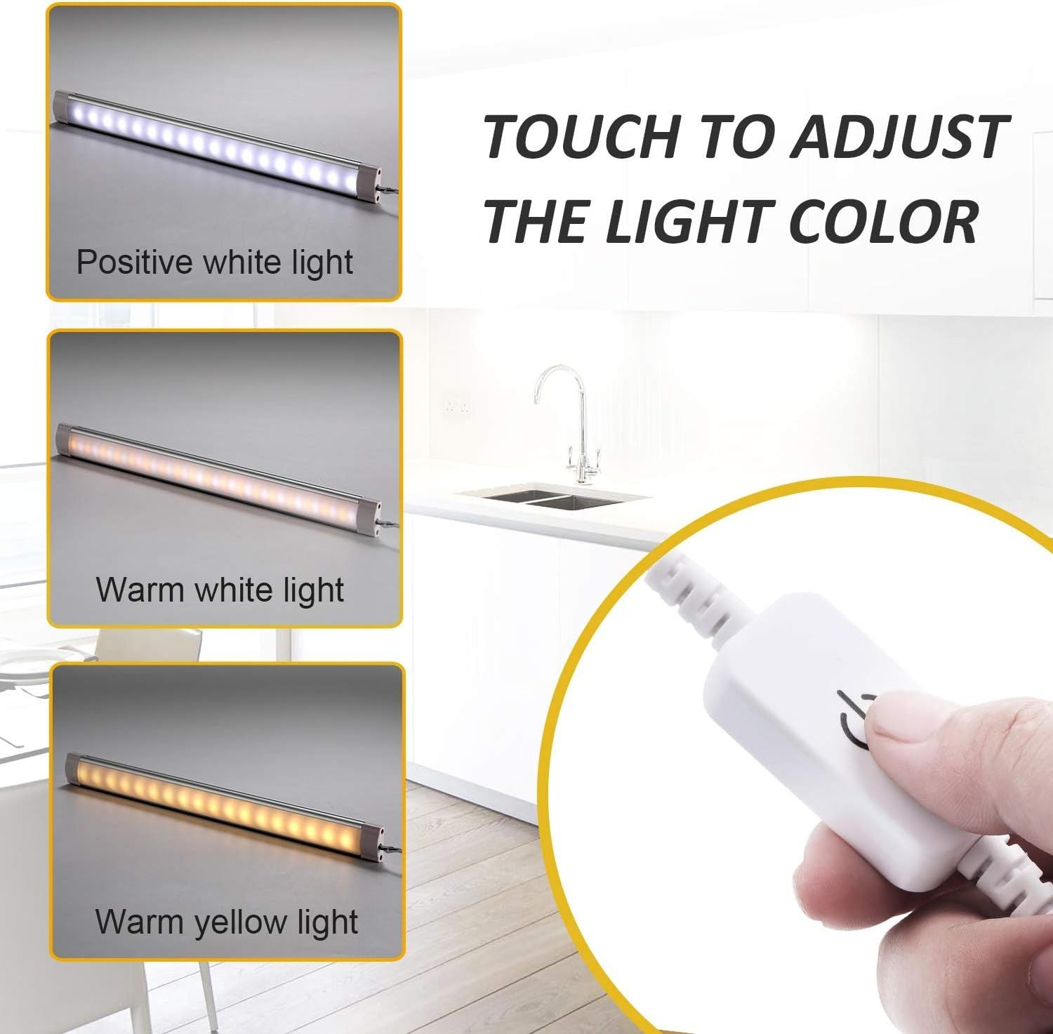 Premium Dimmable USB LED Light Bars – 11.2 Inch 2 Pack, Touch Sensor & 3 Colour Modes