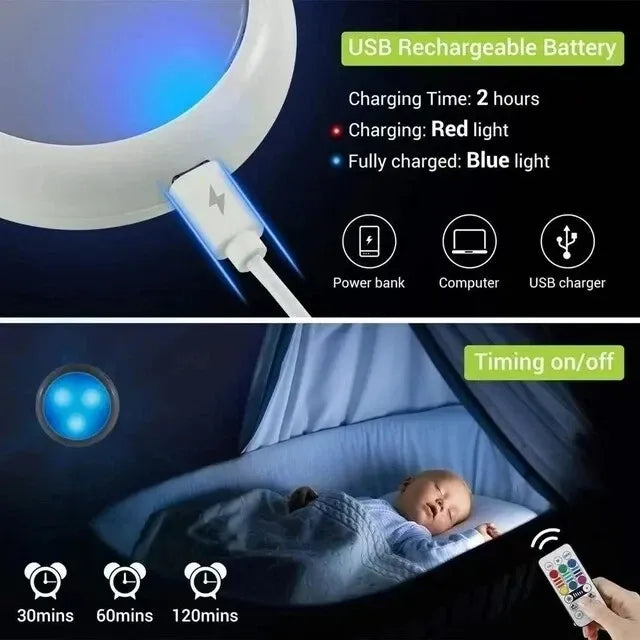 Premium USB Rechargeable RGBW LED Puck Lights – 6 Pack with Remote & 16 Colours