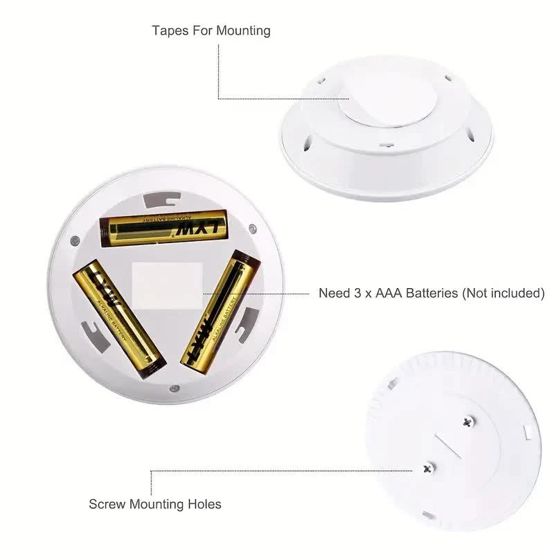 6 LED Light Set with Remote - Warm White, Battery-Powered, Easy Installation - SuperSaverAU - view 4