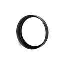 Premium GU10/MR16 Decorative Trim Rings – Matte Black 6 Pack, Snap-On Metal Design