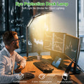 LED Desk Lamp, Foldable Table Lamp with 360 Rotation, 4 Color Temps, 5 Brightness Levels, Black - SuperSaverAU - view 6