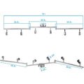 Brush Nickel 6-Light Ceiling Spotlight Kit, Swivelling Design, Dimmable, Easy Install - SuperSaverAU - view 2