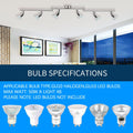 Brush Nickel 6-Light Ceiling Spotlight Kit, Swivelling Design, Dimmable, Easy Install - SuperSaverAU - view 4