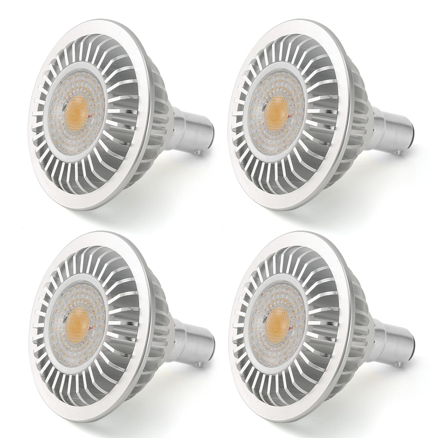 AR70 LED Light Bulb 7W BA15D B15 Base, Warm White, 4 Pack, 85% Energy Saving - SuperSaverAU - view 1