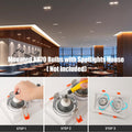 AR70 LED Light Bulb 7W BA15D B15 Base, Warm White, 4 Pack, 85% Energy Saving - SuperSaverAU - view 5
