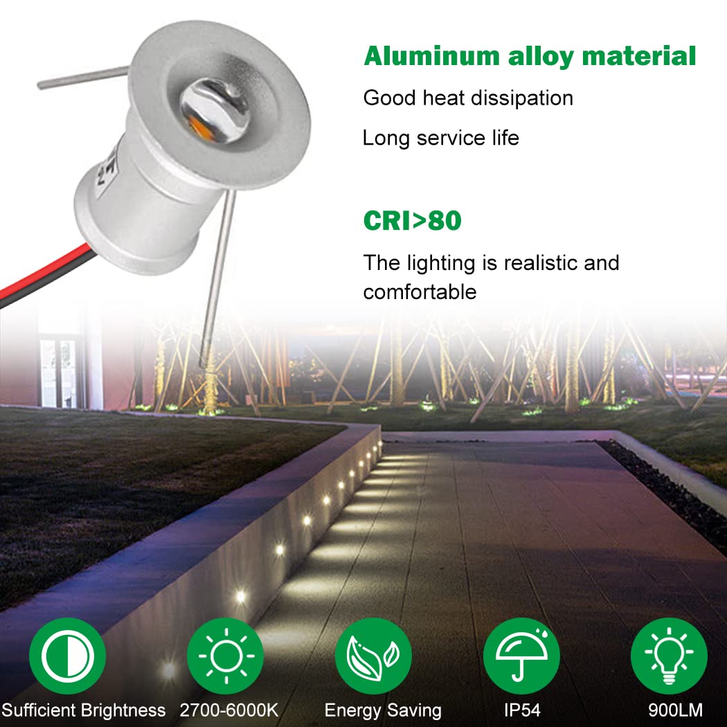 AIBOO LED Small Recessed Ceiling Lights 9 Pack, IP54 Ultra Slim for Kitchen, Hallway - SuperSaverAU - view 7