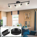 LED Ceiling Light, 4 Way Rotatable Spot Lights, Flexible Design, Black, GU10 Bulb Trims - SuperSaverAU - view 5