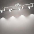 LED Ceiling Light, 4 Way Rotatable Spot Lights, Black Nickel, GU10 Bulb Trims - SuperSaverAU - view 1