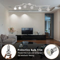 LED Ceiling Light 6 Way Rotatable Spot Lights, Flexible Nickel Design, GU10 Bulb Trims - SuperSaverAU - view 4