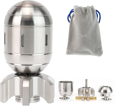 Premium 3-in-1 EDC Fidget Spinner Clicker Toy – Stainless Steel Atomic Style