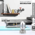 Premium 3-in-1 EDC Fidget Spinner Clicker Toy – Stainless Steel Atomic Style