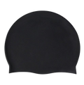 Premium Black Large Silicone Swimming Cap Waterproof Swim Hat