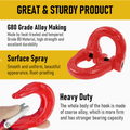 Premium 2T Sling Hook & Hammerlock Kit - Red, 2 Sets