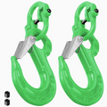 Premium 3.15T Sling Hook & Hammerlock Kit - Green, 2 Sets