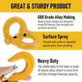 Premium 3.15T Sling Hook & Hammerlock Kit - Yellow, 2 Sets