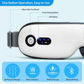 Smart Heated Eye Massager with Bluetooth Music Air Pressure Vibration and Warm Compress