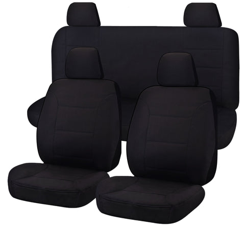 Premium Nissan Navara D23 NP300 Dual Cab Black All Terrain Seat Covers 2017-2020