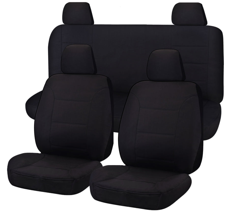 Premium Nissan Navara D23 NP300 Dual Cab Black All Terrain Seat Covers 2017-2020