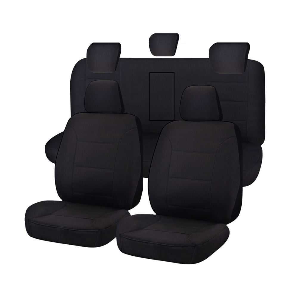 Premium Isuzu D-MAX Dual Cab Black Challenger Seat Covers 2012-2020