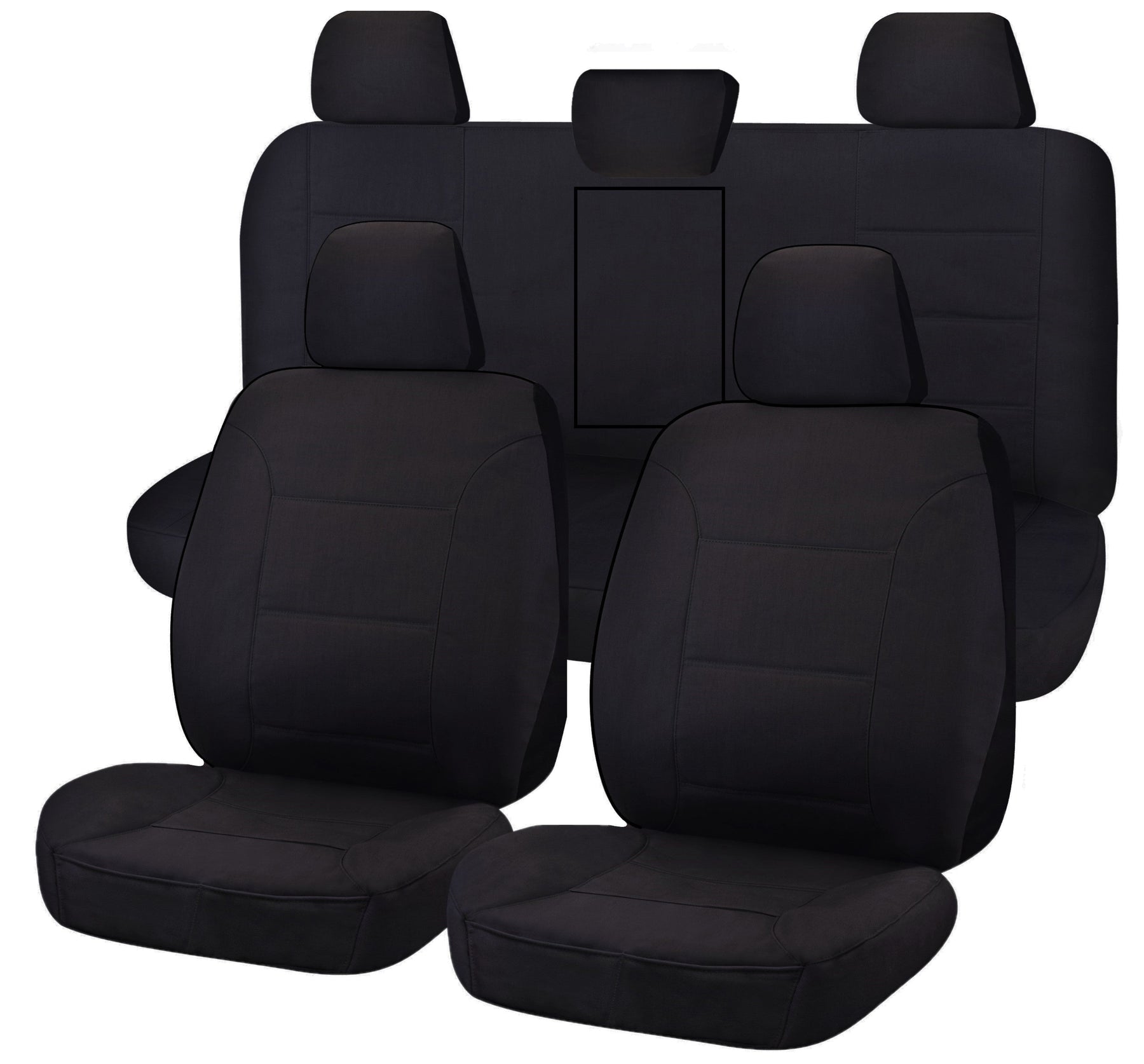 Premium Toyota Hilux Dual Cab Black Challenger Seat Covers 2015-On