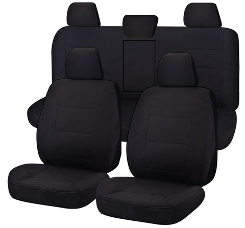 Premium Toyota Hilux Dual Cab Black Challenger Seat Covers 2015-On
