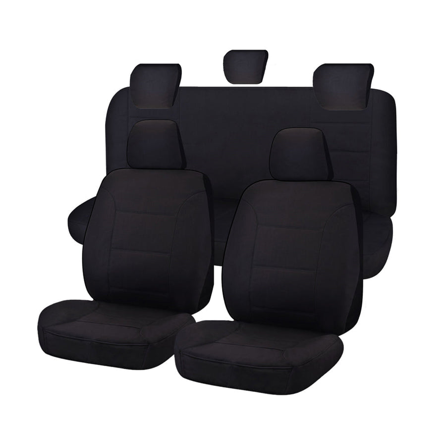 Premium Toyota Hilux SR SR5 Dual Cab Black Challenger Seat Covers 2005-2015