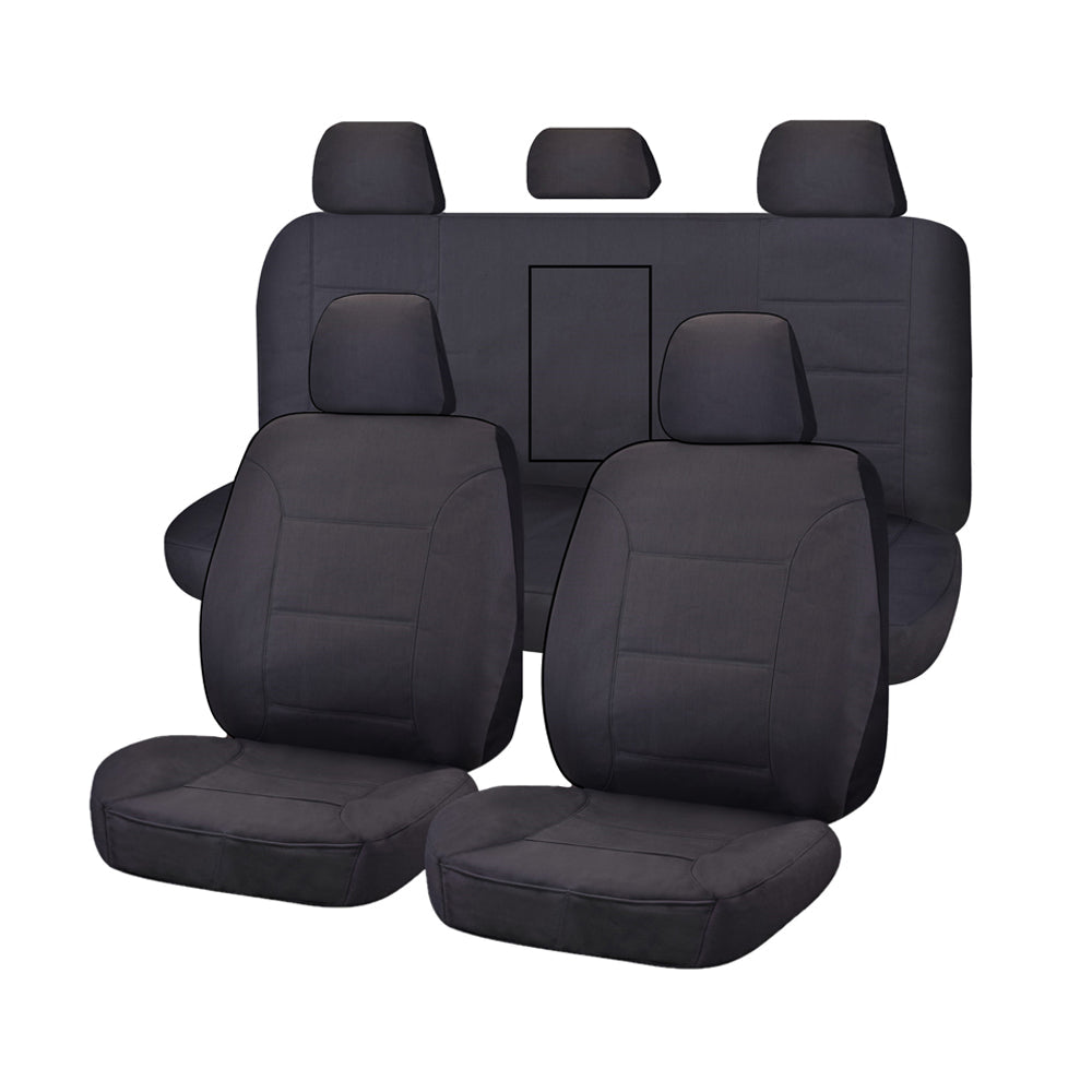 Premium Mitsubishi Triton ML-MN Dual Cab Challenger Seat Covers Charcoal 2006-2015